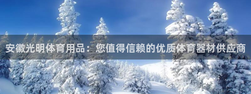 欧陆娱乐注册代理多少钱：安徽光明体育用品：您值得信赖