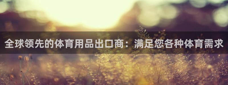 欧陆娱乐app打不开怎么回事：全球领先的体育用品出口