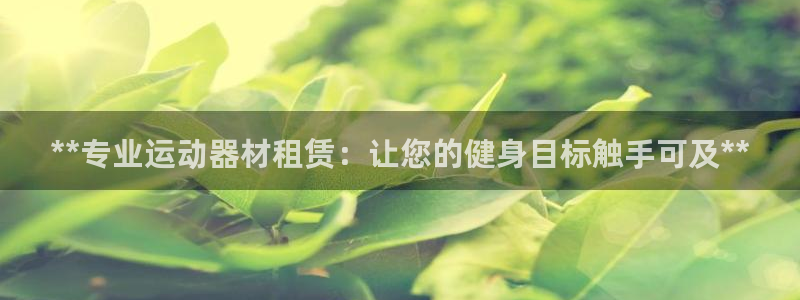 欧陆娱乐平台登录不上怎么办：**专业运动器材租赁：让