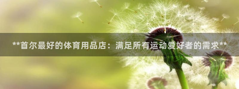 欧陆娱乐注册链接安全吗可靠吗：**首尔最好的体育用品