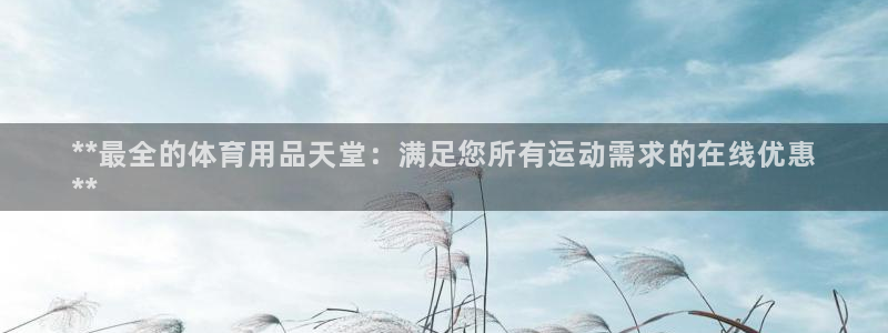 欧陆娱乐登陆平台：**最全的体育用品天堂：满足您所有